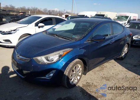 2015 Hyundai Elantra Se из США, поврежденный, VIN 5NPDH4AE6FH572276